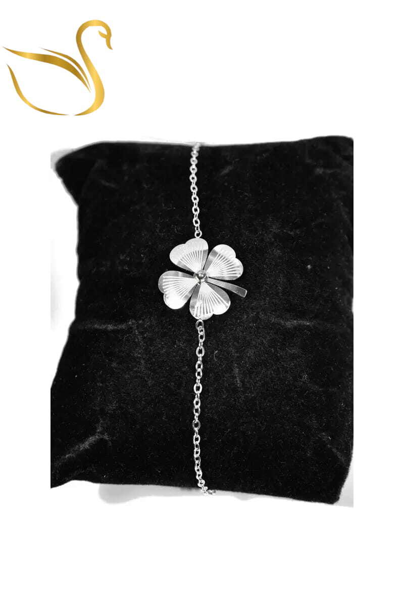 Grossiste Emma Fantaisies - Bracelet tréfle Argent
