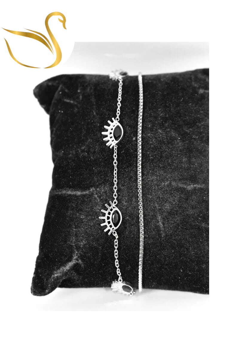 Grossiste Emma Fantaisies - Bracelet oeil Fatma Argent