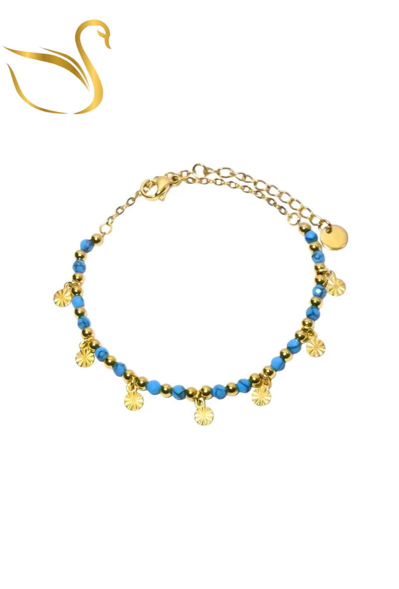 Grossiste Emma Fantaisies - Bracelet pierre minérale Or