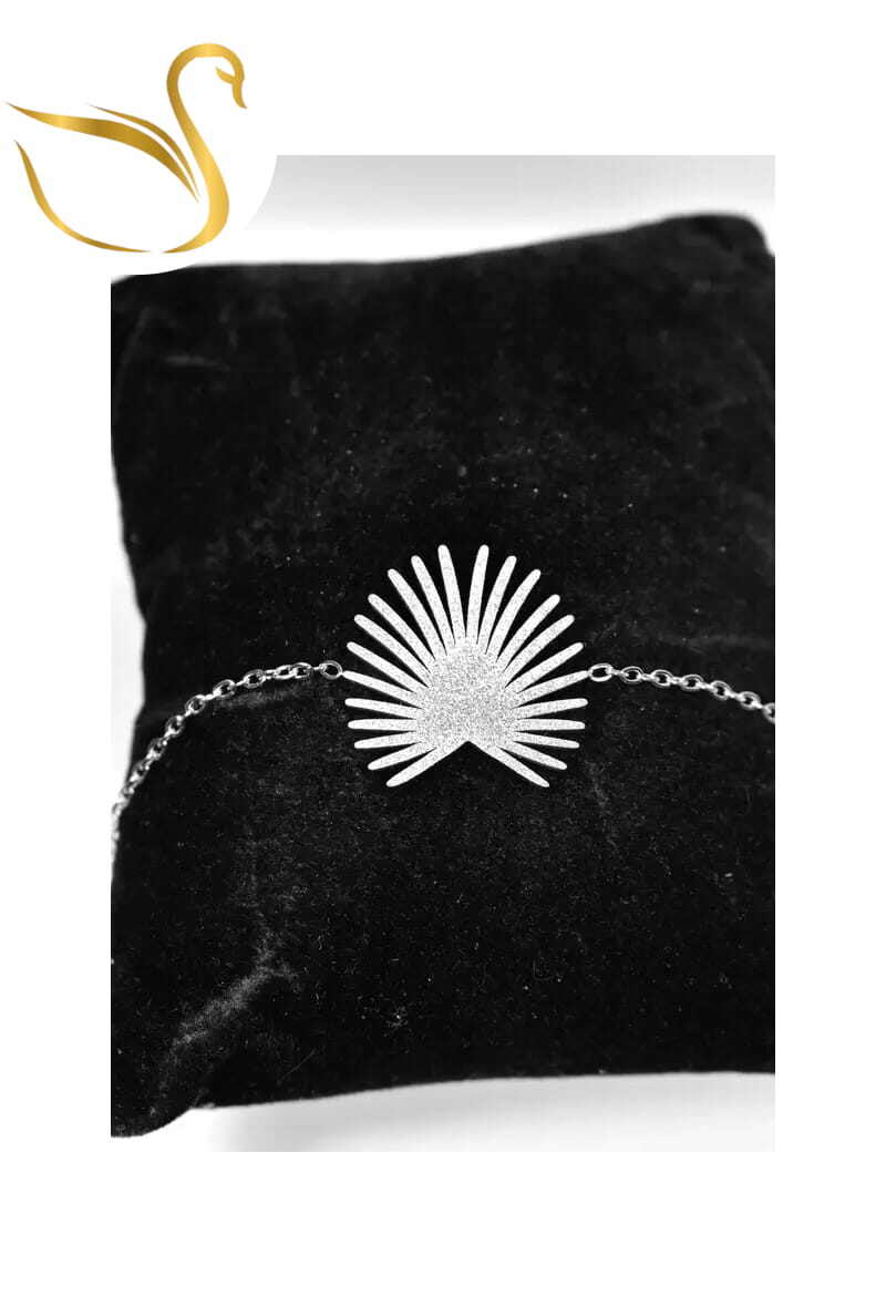 Grossiste Emma Fantaisies - Bracelet fleur Argent