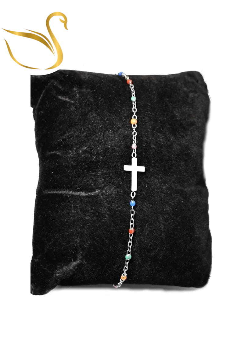 Grossiste Emma Fantaisies - Bracelet croix Argent