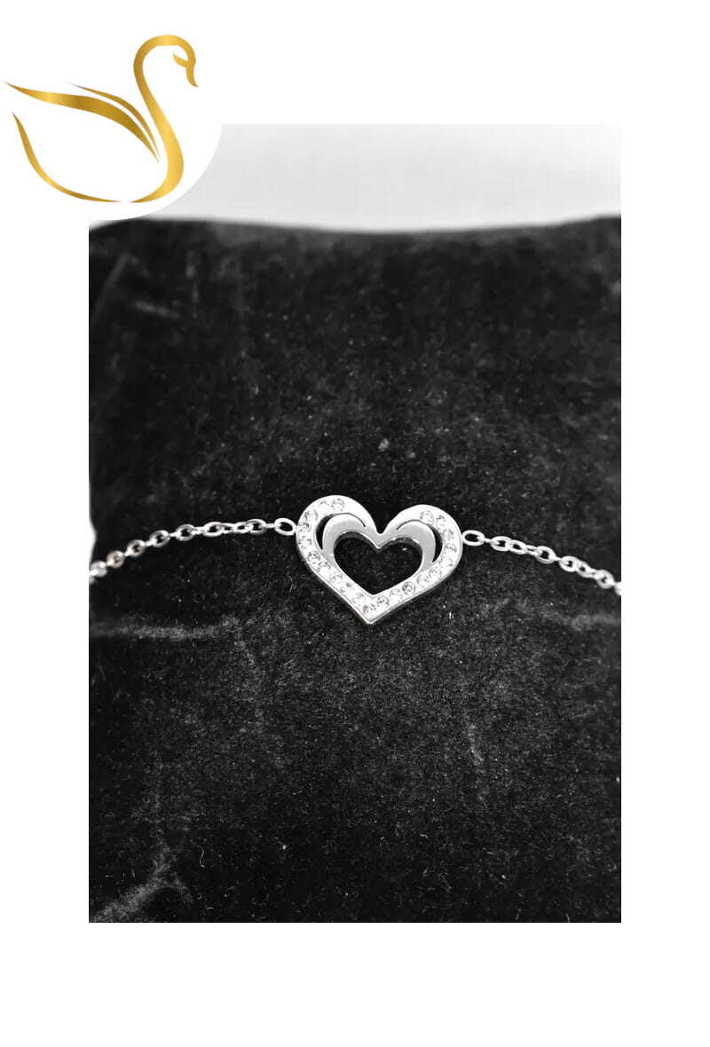 Grossiste Emma Fantaisies - Bracelet Coeur Argent