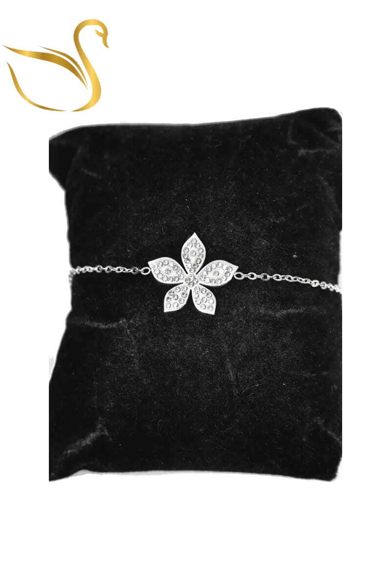 Grossiste Emma Fantaisies - Bracelet fleur Argent