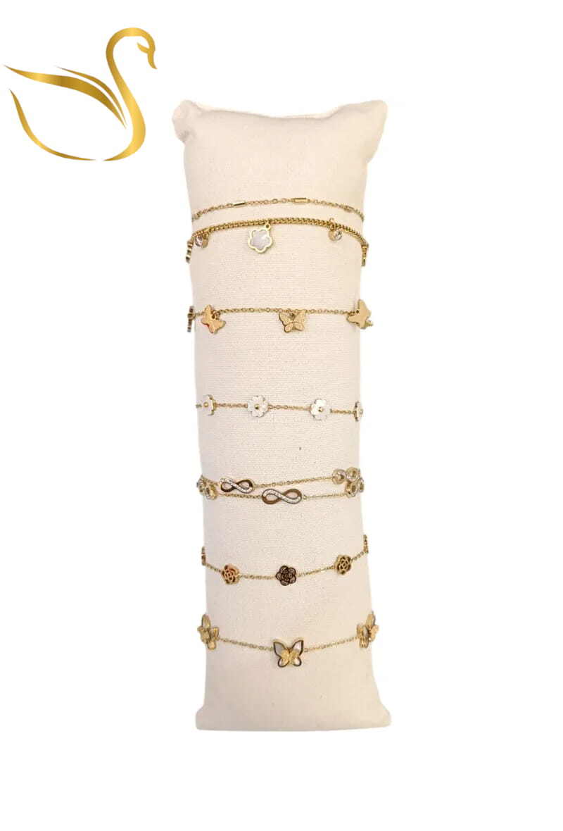 Grossiste Emma Fantaisies - Bracelet en lot avec présentoir Or