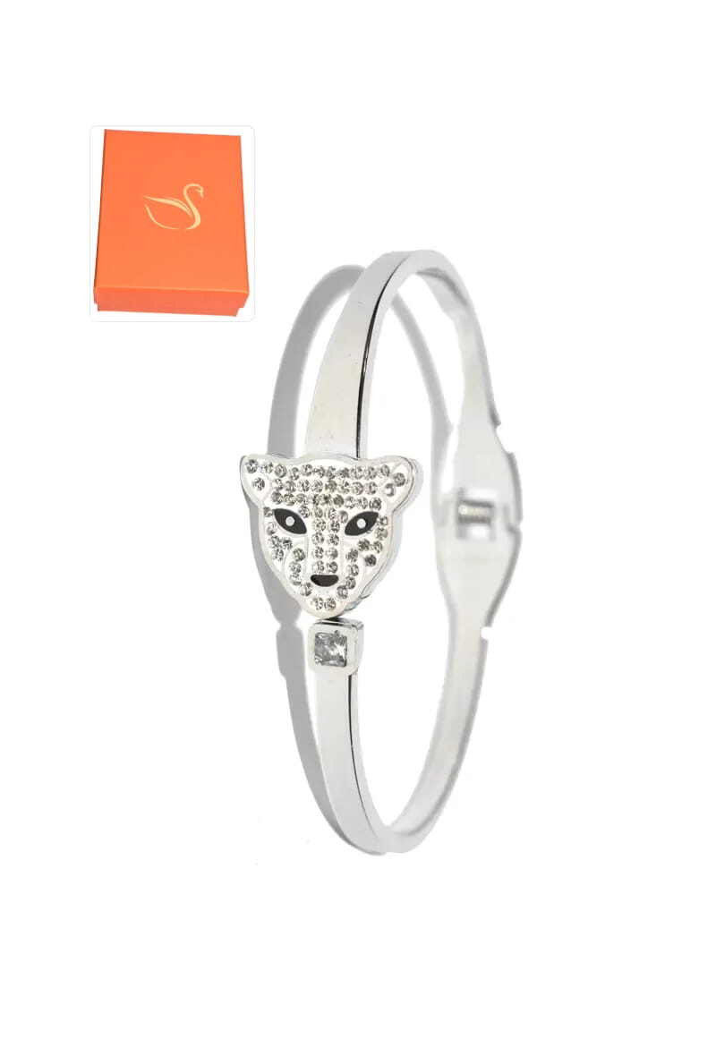 Grossiste Emma Fantaisies - Coffret cadeaux jonc tete de tigre Argent