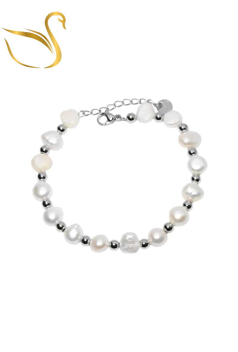 Grossiste Emma Fantaisies - Bracelet perle naturelle Argent