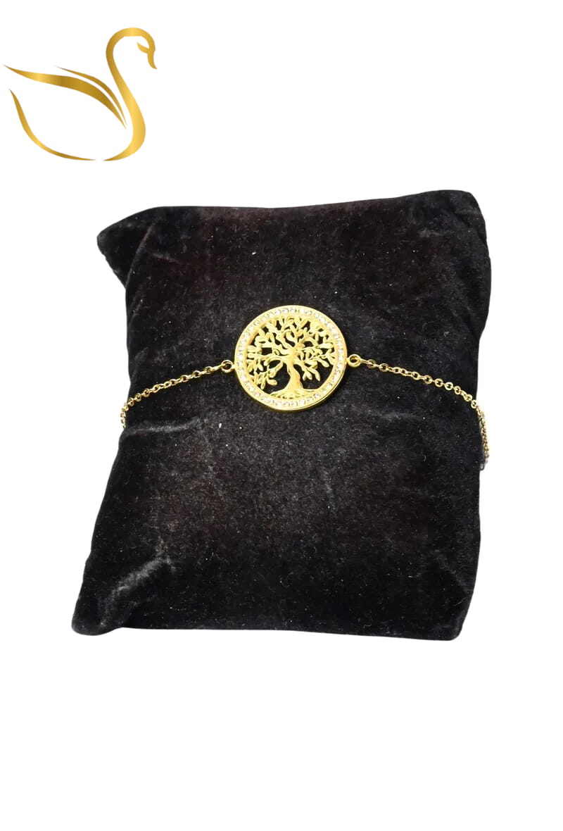 Grossiste Emma Fantaisies - Bracelet arbre de la vie Or