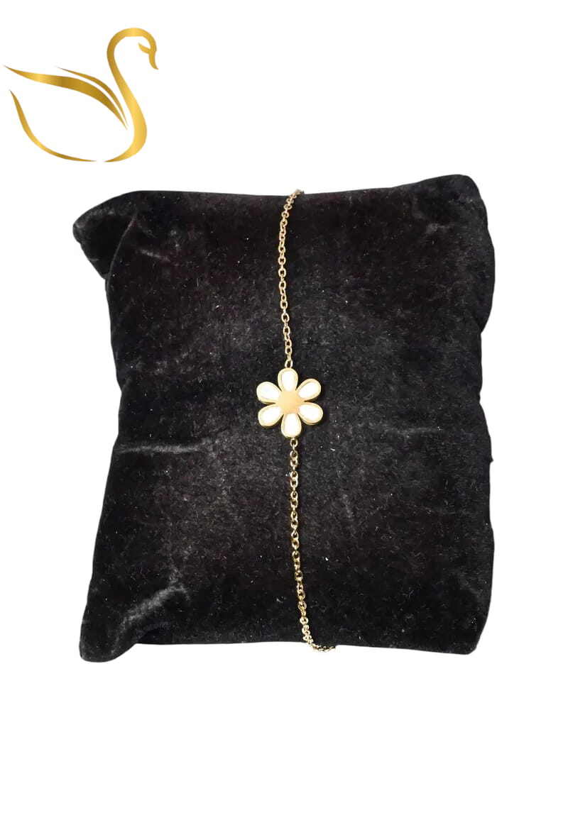 Grossiste Emma Fantaisies - Bracelet fleur Or