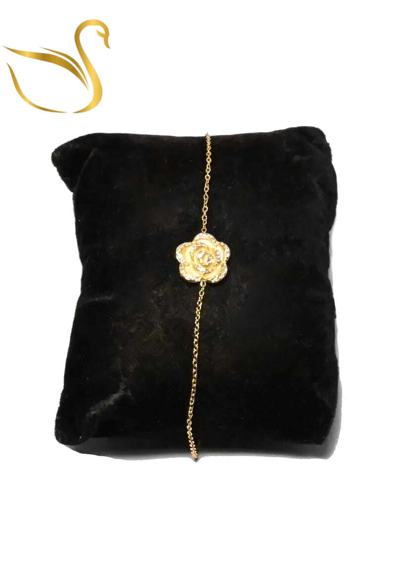 Grossiste Emma Fantaisies - Bracelet fleur Or