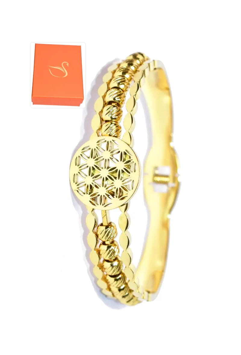 Grossiste Emma Fantaisies - Coffret cadeaux jonc bracelet Or