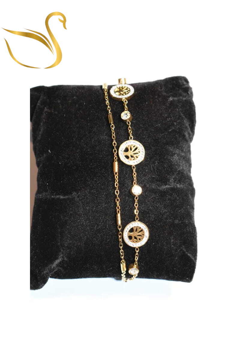 Grossiste Emma Fantaisies - Bracelet arbre de la vie Or