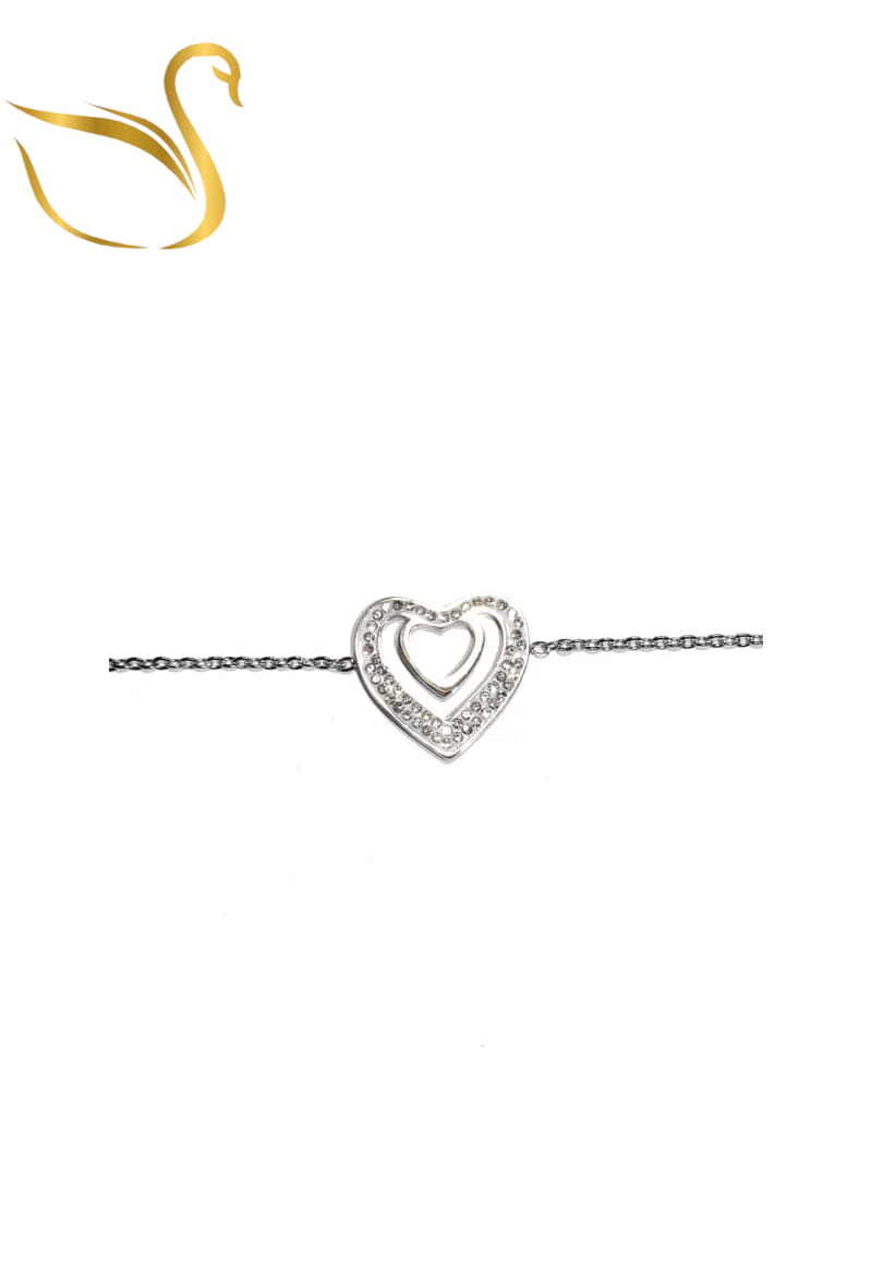 Grossiste Emma Fantaisies - Bracelet coeur Argent