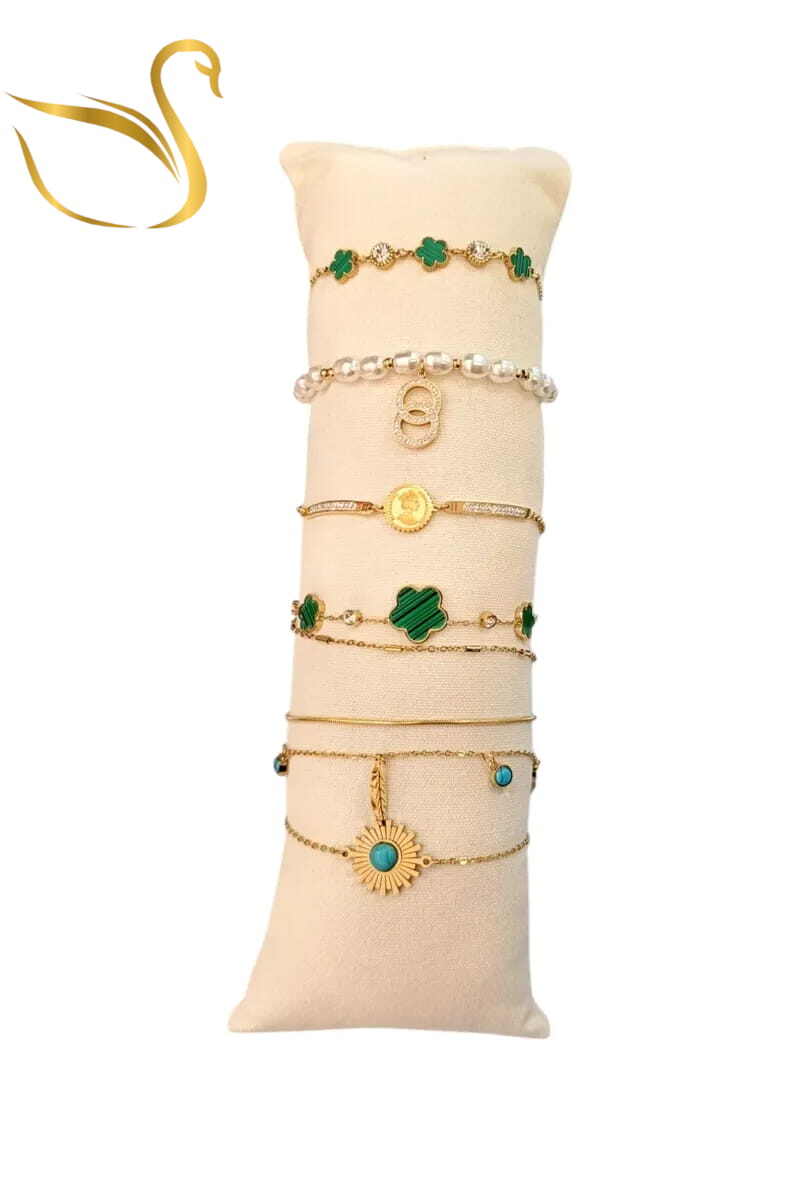 Grossiste Emma Fantaisies - Bracelet en lot avec présentoir Or