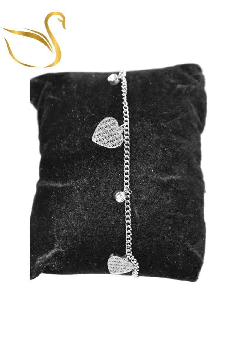 Grossiste Emma Fantaisies - Bracelet coeur Argent