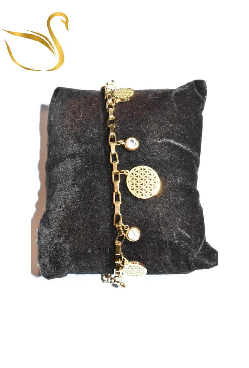 Grossiste Emma Fantaisies - Bracelet damier Or