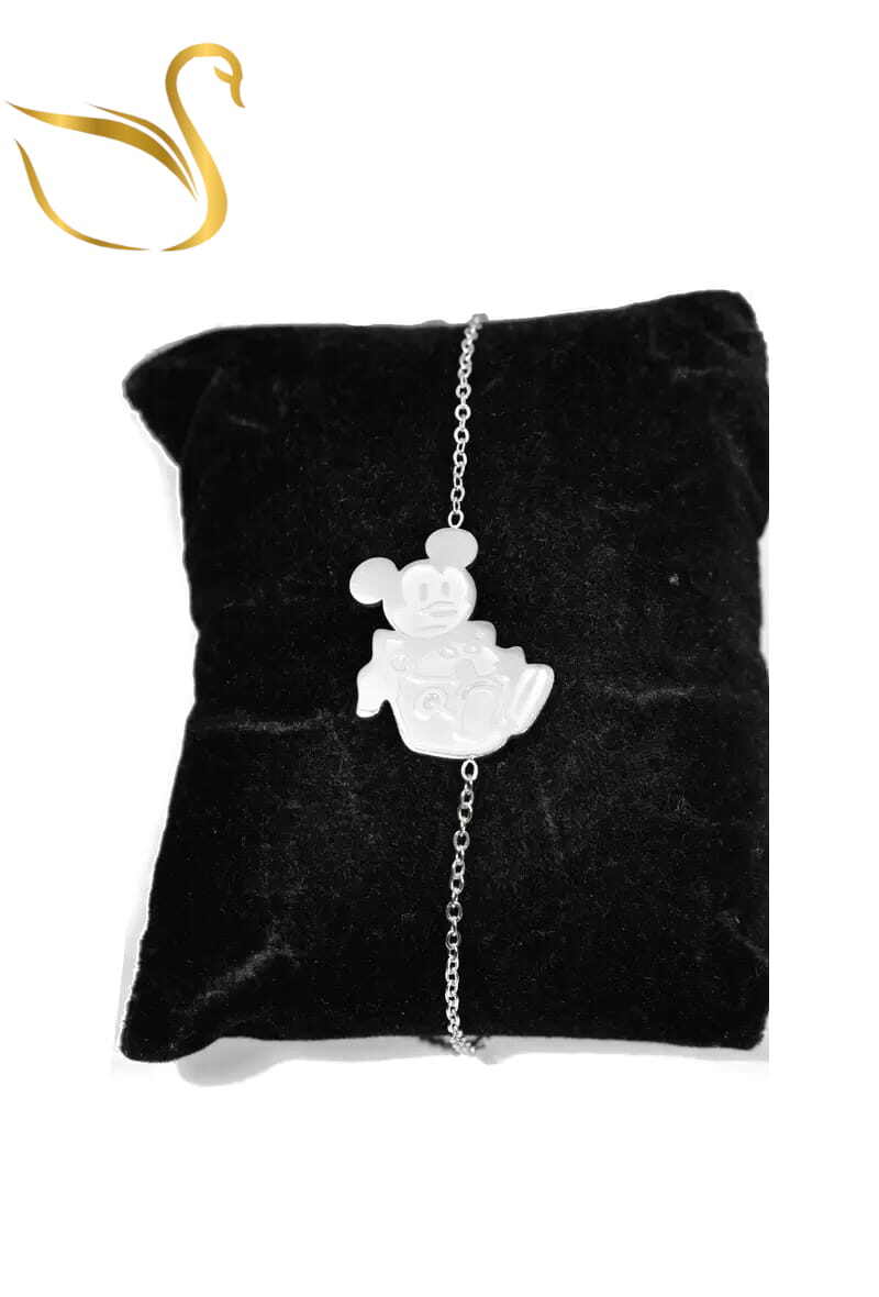 Grossiste Emma Fantaisies - Bracelet mickey Argent