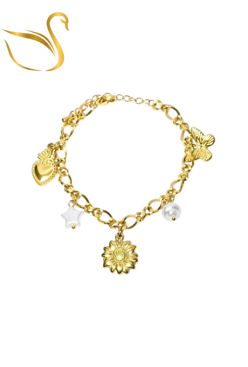 Grossiste Emma Fantaisies - Bracelet breloque Or