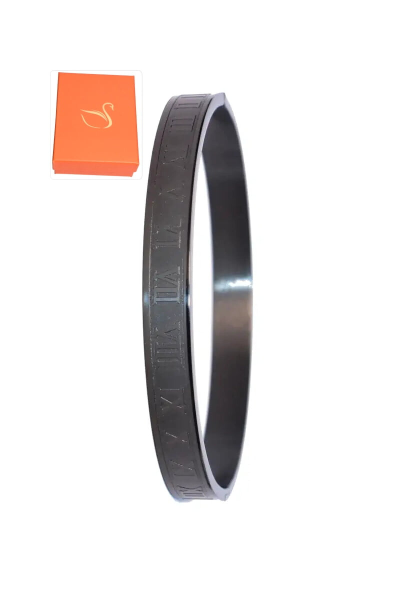 Wholesaler Emma Fantaisies - Gift box with Roman numeral bangle