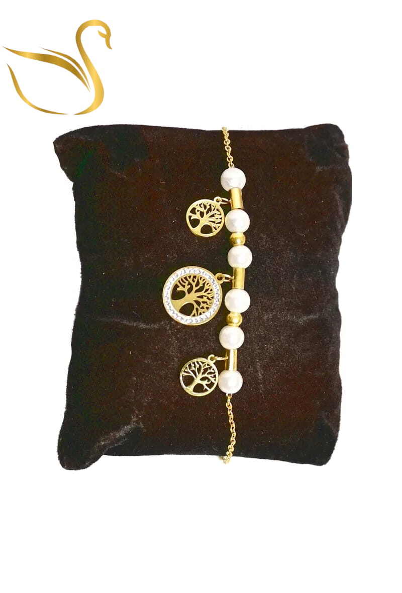 Grossiste Emma Fantaisies - Bracelet arbre de la vie Or