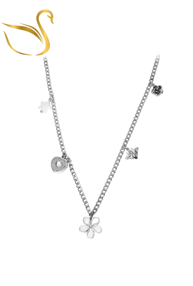Grossiste Emma Fantaisies - Collier breloque fleur
