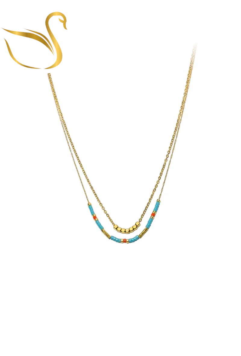 Großhändler Emma Fantaisies - Doppelreihige Halskette