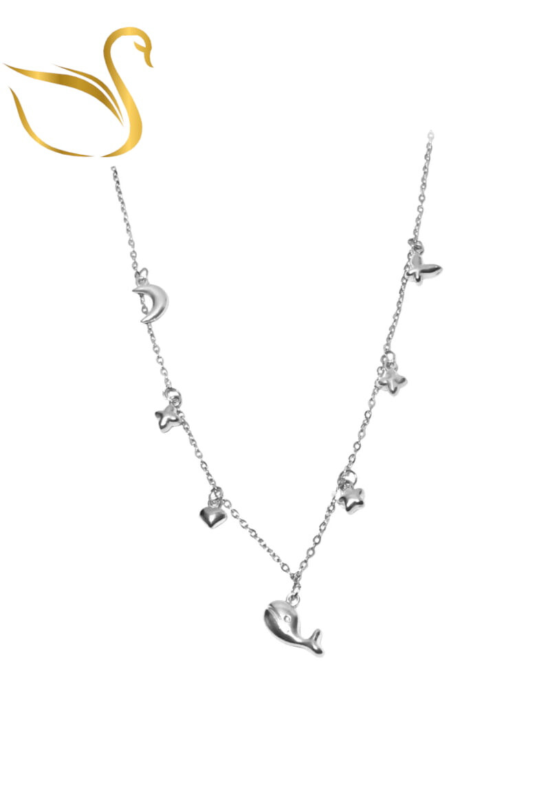 Grossiste Emma Fantaisies - Collier breloque baleine