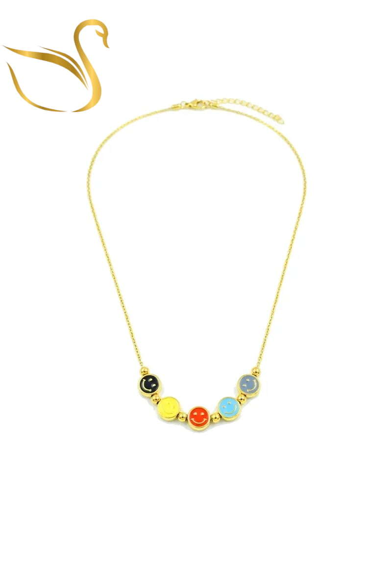 Grossiste Emma Fantaisies - Collier smile