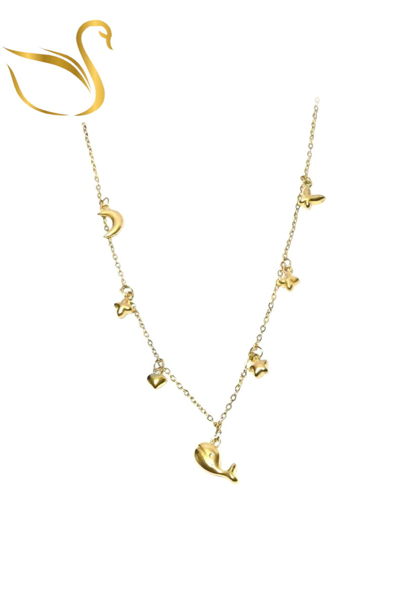 Grossiste Emma Fantaisies - Collier breloque baleine