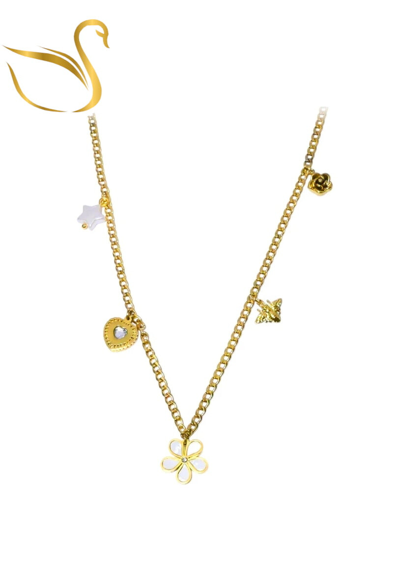 Grossiste Emma Fantaisies - Collier breloque fleur