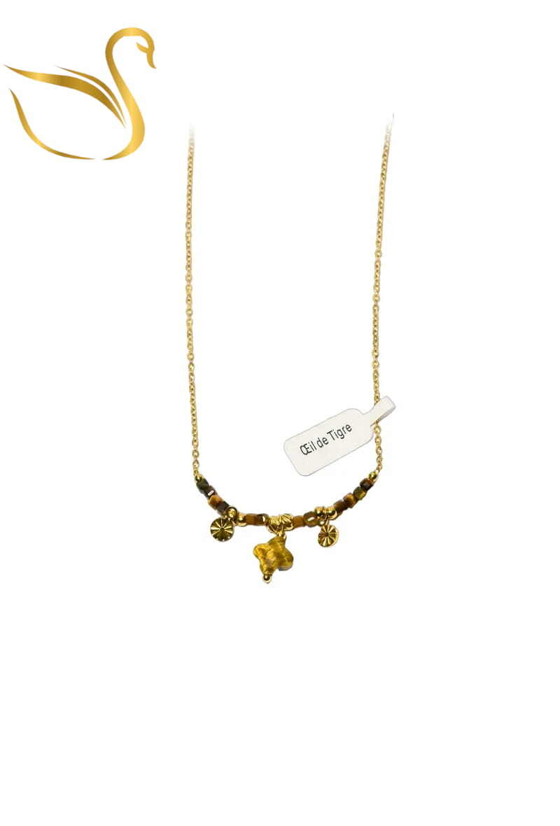 Grossiste Emma Fantaisies - Collier oeil de tigre