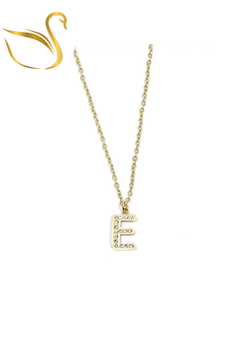 Mayorista Emma Fantaisies - Carta de oro E Collar colgante