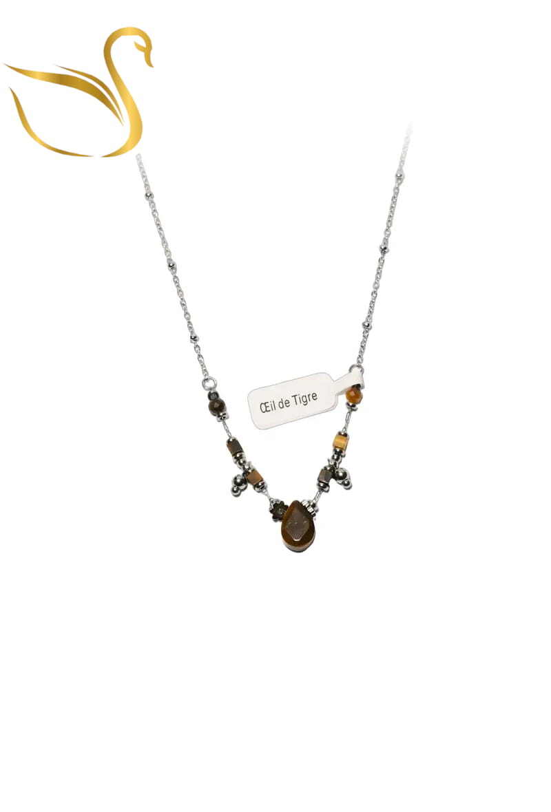 Grossiste Emma Fantaisies - Collier oeil de tigre