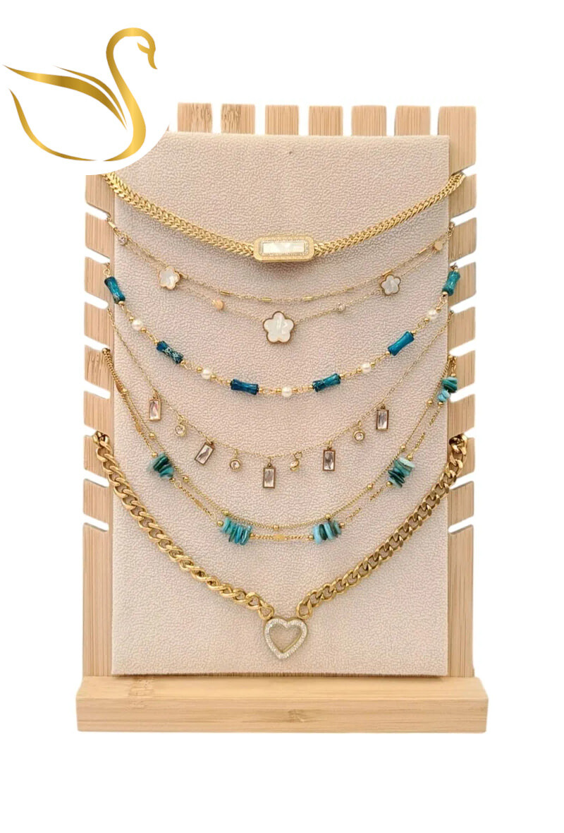 Wholesaler Emma Fantaisies - Necklace set with display stand