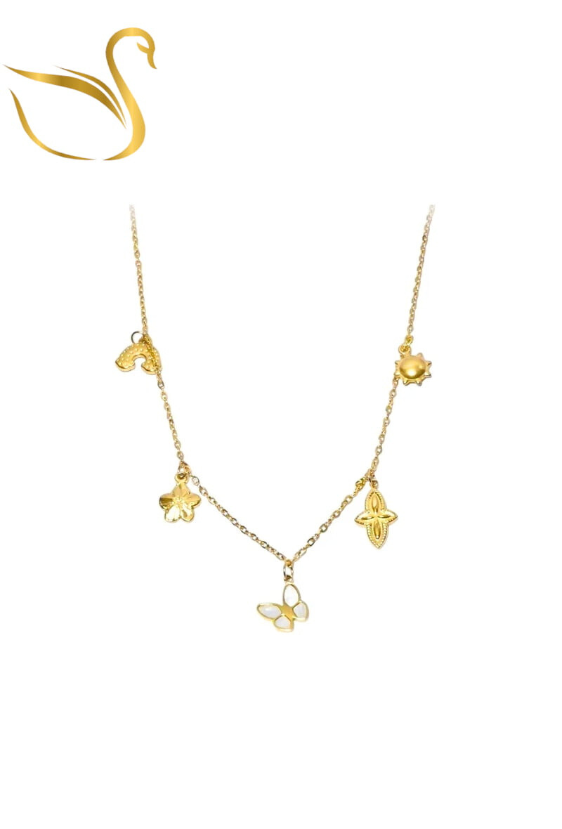 Grossiste Emma Fantaisies - Collier breloque papillon