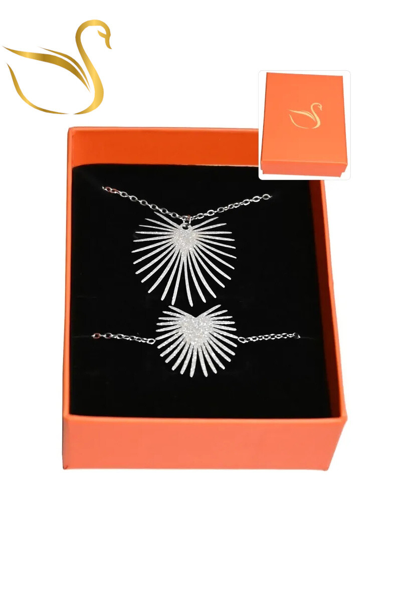 Grossiste Emma Fantaisies - Coffret cadeaux feuille de la vie parure bijoux