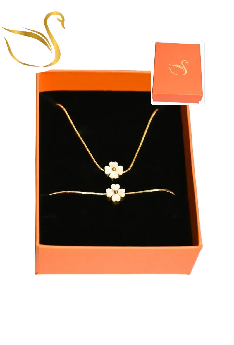 Grossiste Emma Fantaisies - Coffret cadeaux fleur parure bijoux