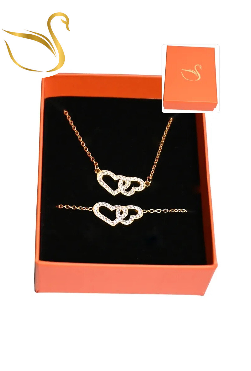 Grossiste Emma Fantaisies - Coffret cadeaux coeur parure bijoux