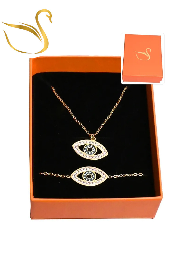 Grossiste Emma Fantaisies - Coffret cadeaux oeil fatma parure bijoux