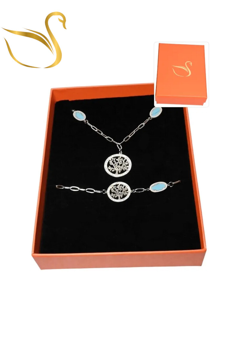 Grossiste Emma Fantaisies - Coffret arbre de la vie parure bijoux