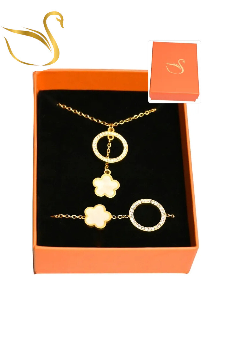 Grossiste Emma Fantaisies - Coffret cadeaux fleur parure bijoux