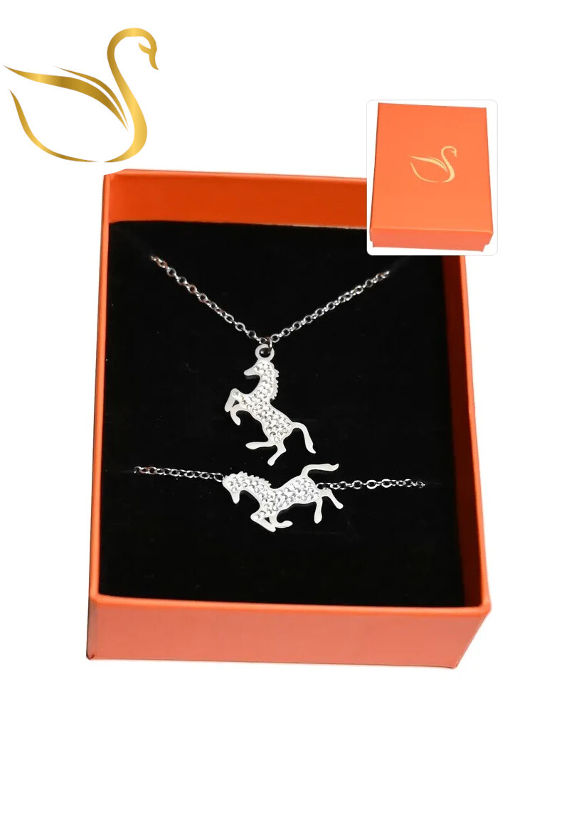 Grossiste Emma Fantaisies - Coffret cadeaux cheval parure bijoux