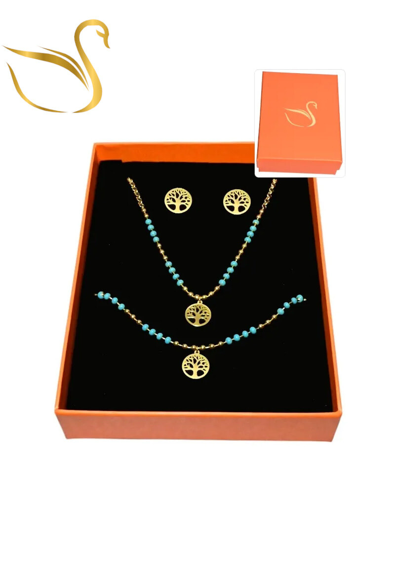 Grossiste Emma Fantaisies - Coffret arbre de la vie parure bijoux
