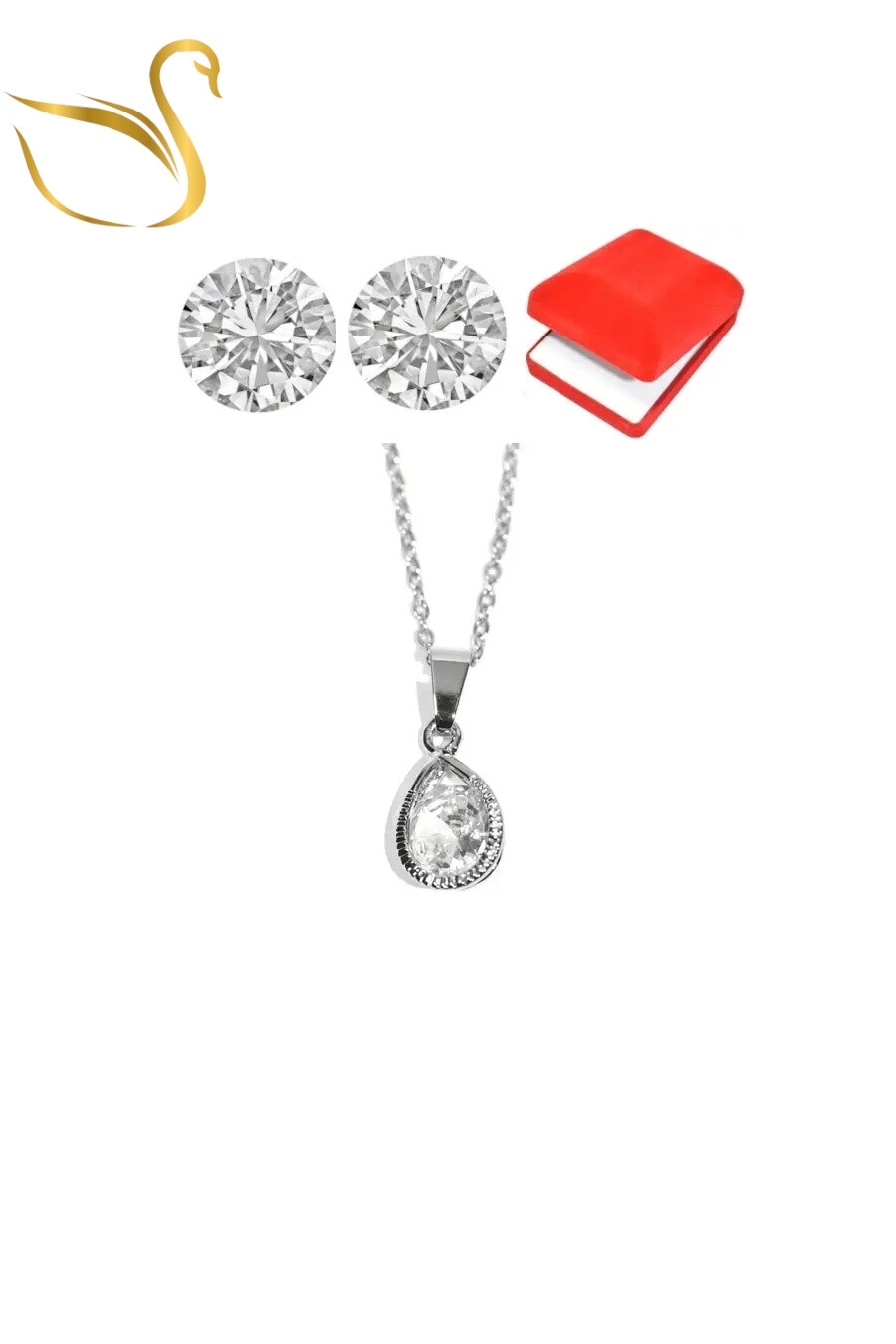 Grossiste Emma Fantaisies - coffret bijoux parures goutte Argent