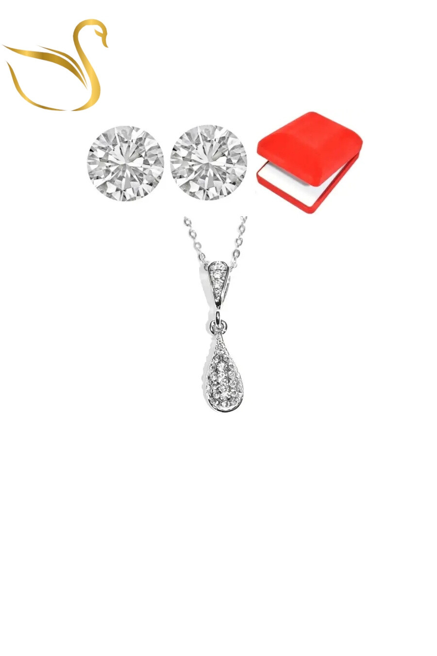 Grossiste Emma Fantaisies - coffret bijoux parures goutte Argent