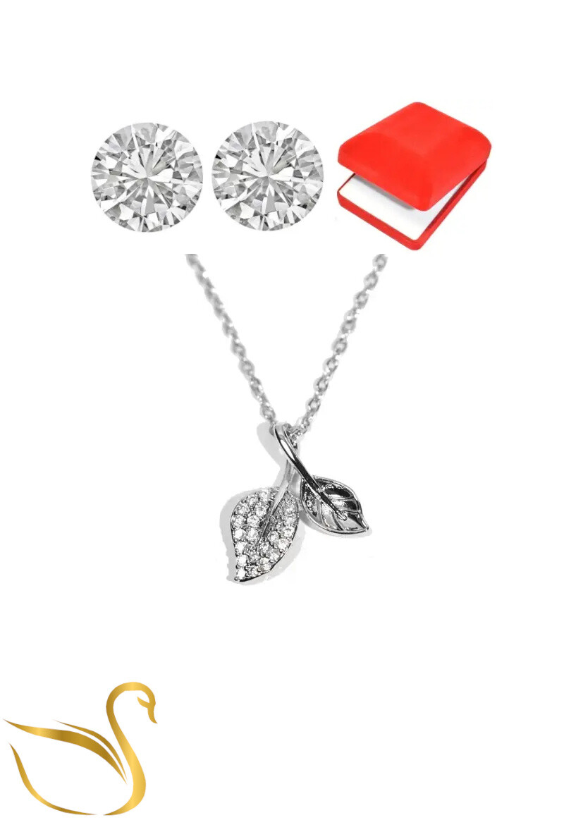 Grossiste Emma Fantaisies - coffret bijoux parures feuille Argent