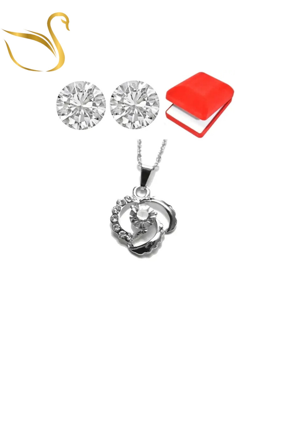 Grossiste Emma Fantaisies - coffret bijoux parures fleur Argent