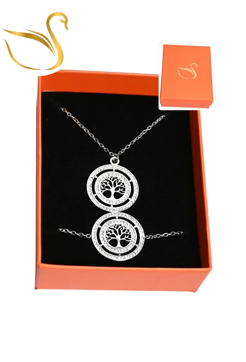 Grossiste Emma Fantaisies - Coffret cadeaux arbre de la vie parure bijoux