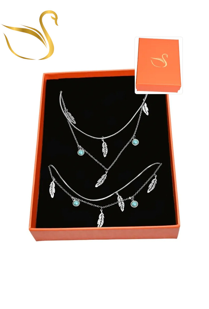 Grossiste Emma Fantaisies - Coffret feuille de la vie parure bijoux