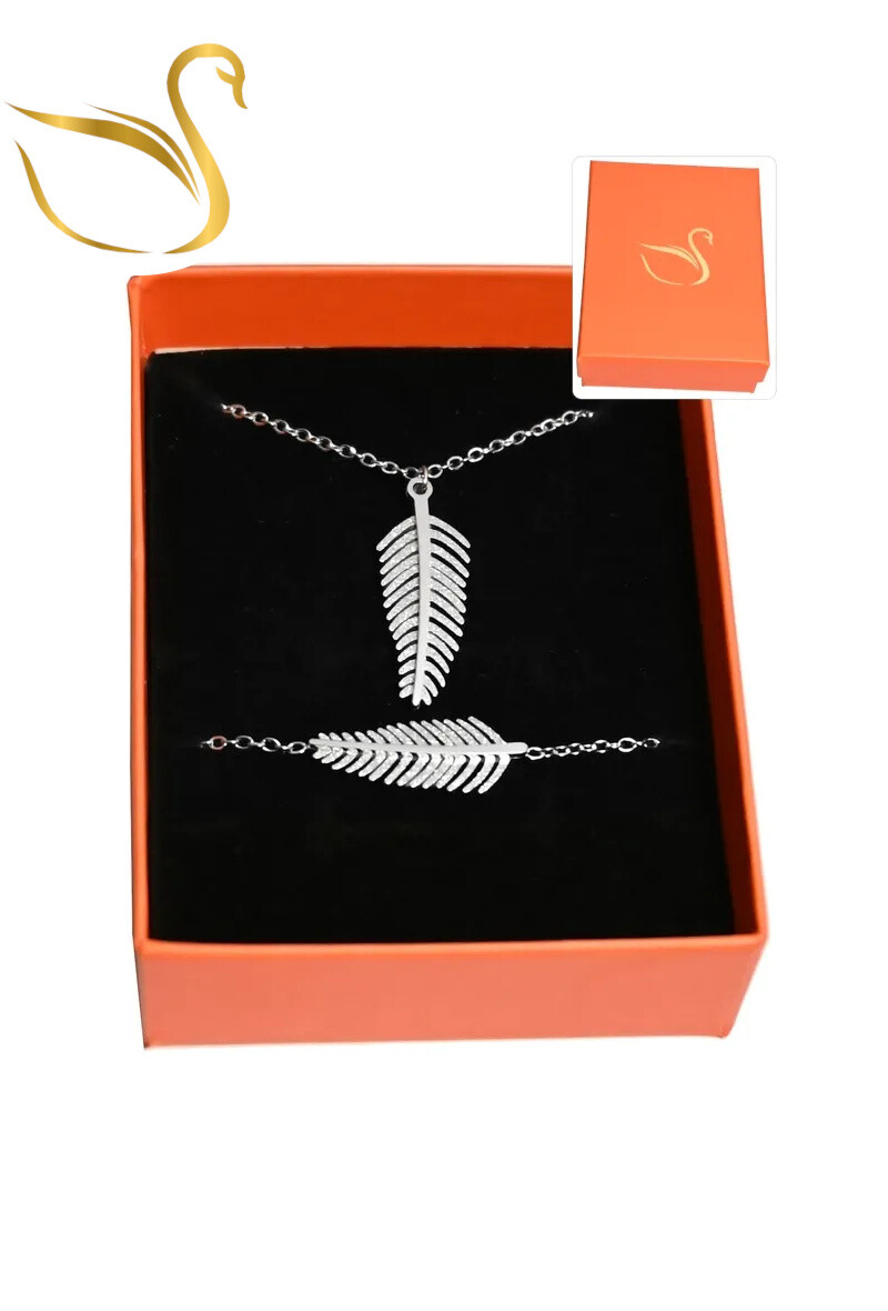Grossiste Emma Fantaisies - Coffret cadeaux feuille de la vie parure bijoux