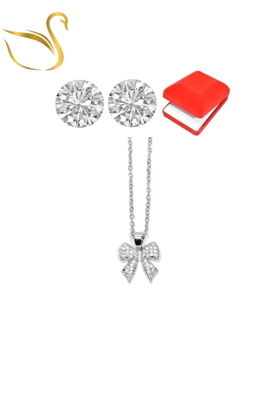 Grossiste Emma Fantaisies - coffret bijoux parures noeud Argent